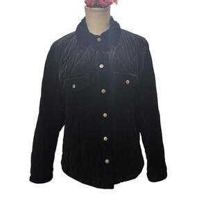 Chico’s quilted button down jacket